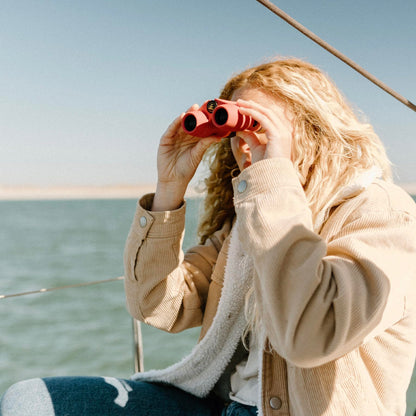 Nocs Provisions Standard Issue 8x25 Waterproof Binoculars, 8X Magnification, Bak4 Prism, Wide View Multi-Coated Lenses for Bird Watching, Hiking & Backpacking - Cobalt Blue II