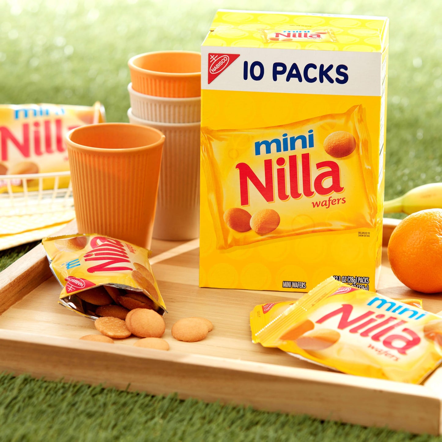 NILLA Wafers Mini Cookies, Vanilla Wafers, 10 Snack Packs