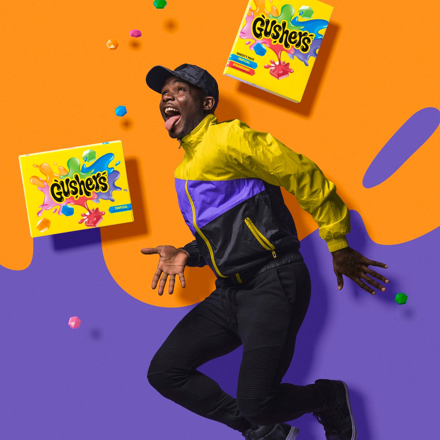 Gushers Fruit Flavored Snacks, Tropical Fruit Flavor, 6 Pouches, 4.8 oz