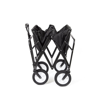 Mac Sports Collapsible Folding Outdoor Utility Wagon, Black