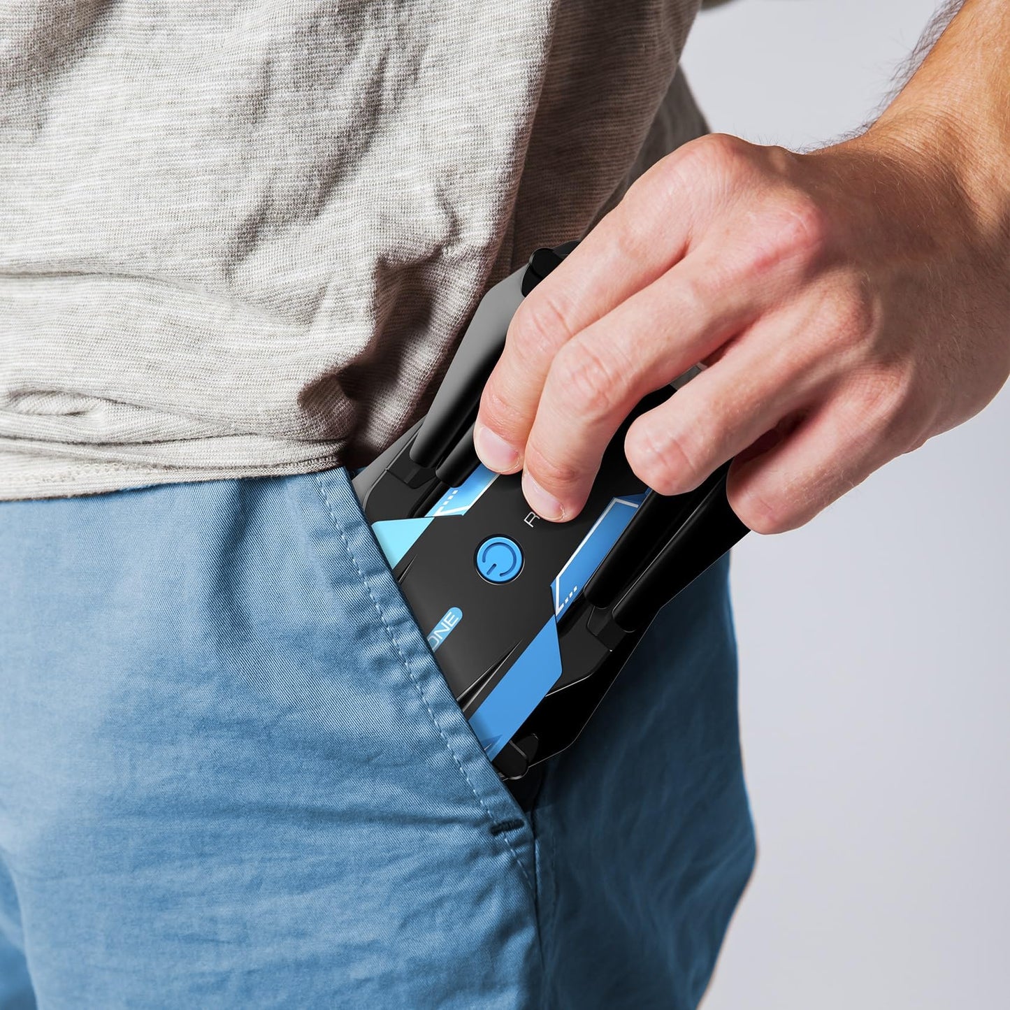 Drone with 1080P Camera - Foldable Remote Control Quadcopter with Voice Gesture Control, 3D Flip, One Key Start, Emergency Stop, 2 Batteries, Easier to use, Toy for Kids Adult Beginners