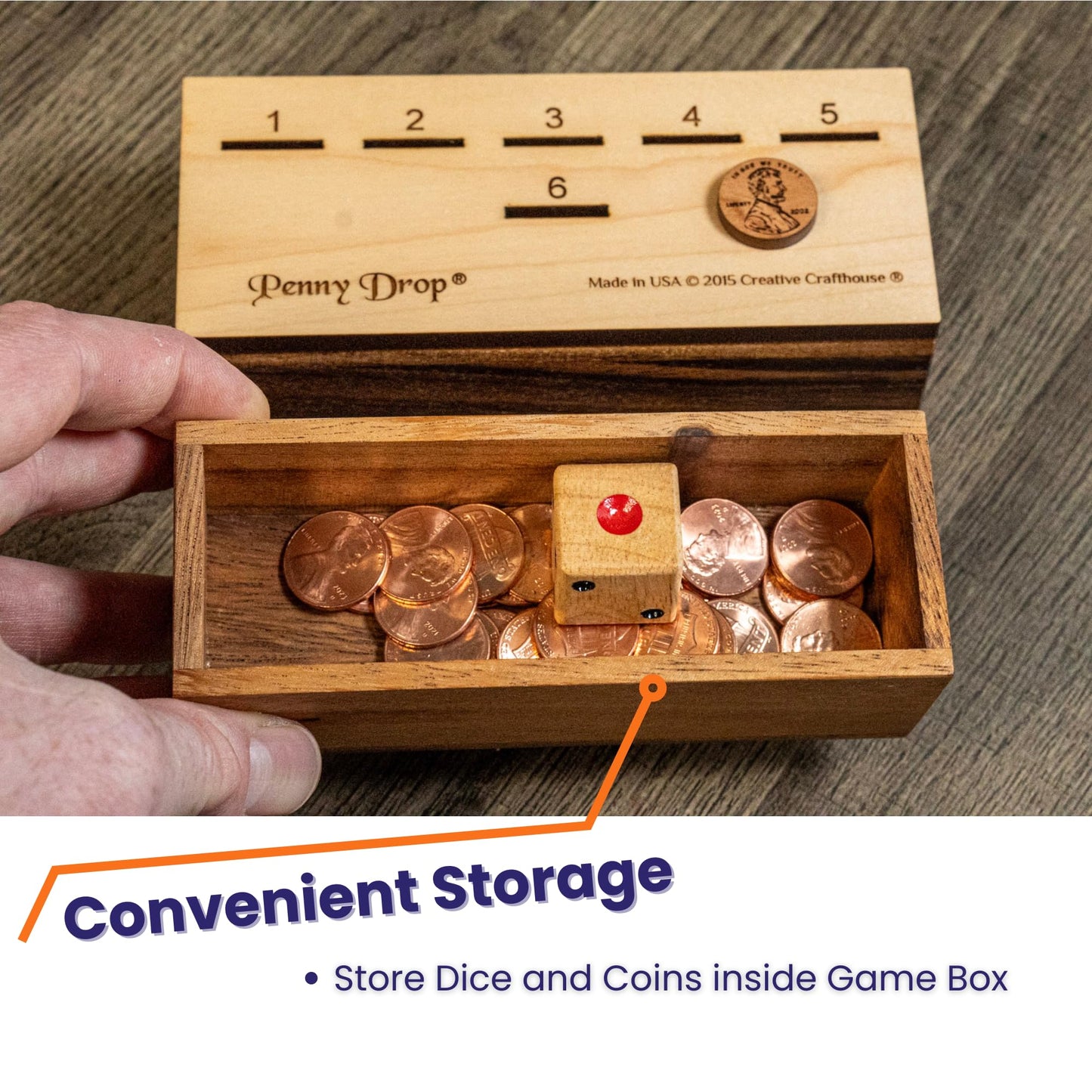 Penny Drop size medium from Creative Crafthouse - Fun family or bar game