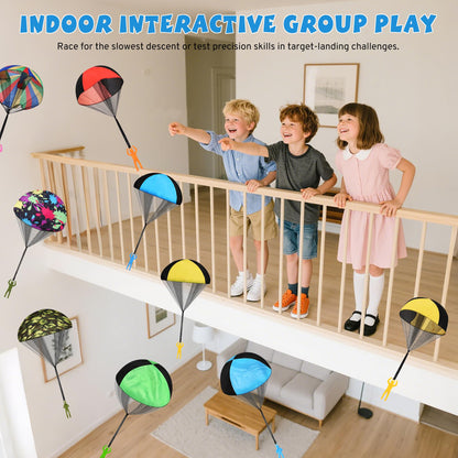 Parachute Toy for Kids, Outdoor Toys Flying Parachute Men, Inside & Outside Toys for or 3 4 5 6 7 8 9 10 11 12 Year Old, Thanksgiving Day for Boy Girl 4-8 Year Old, Unique Boys Party Favors
