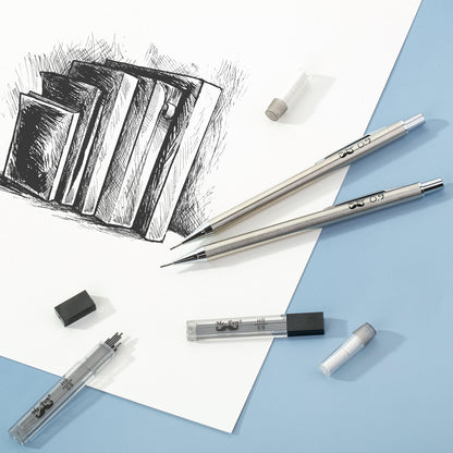 Mr. Pen- Metal Mechanical Pencils, 0.9mm, 2 Pack, Lead Pencil, Mechanical Pencil Metal Mechanical Pencil Mechanical, Mechinal Pencils, Mechanical Drafting Pencil, Back to School Supplies