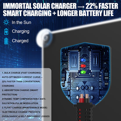 OYMSAE 30 Watt 12 Volt Solar Panel Solar Trickle Charger 30W 12V Portable Solar Battery Charger & maintainer with Cigarette Lighter Plug & Alligator Clip
