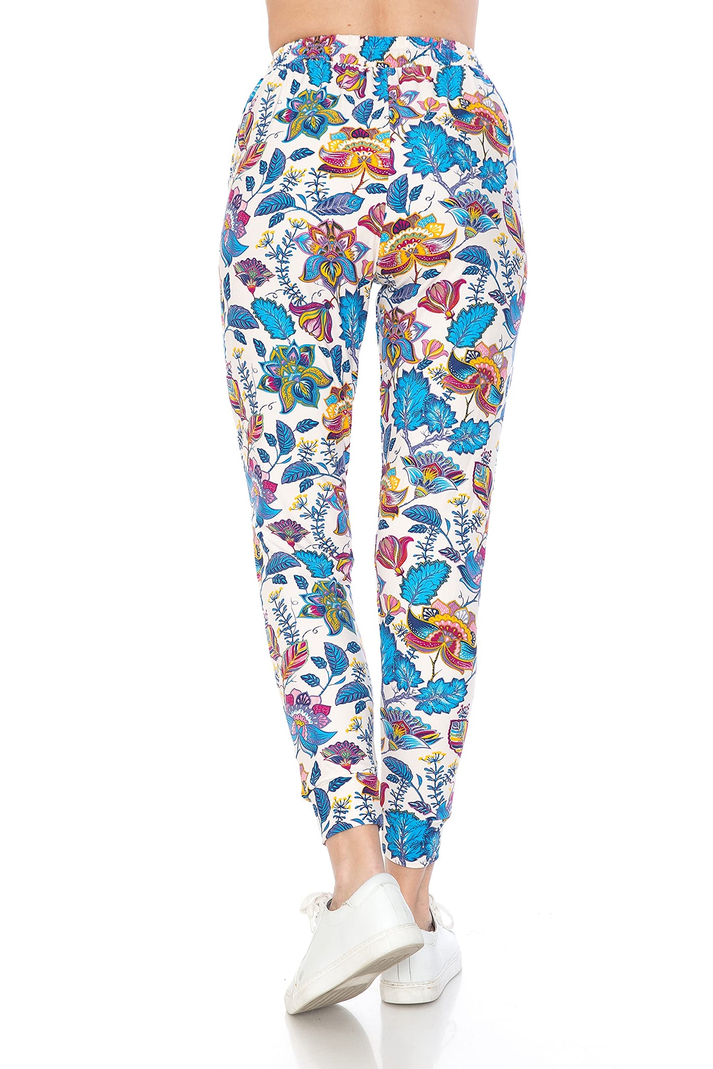 Leggings Depot Wonderful Forest Print Jogger Track Pants w/Pockets-JGAX-R798-2X