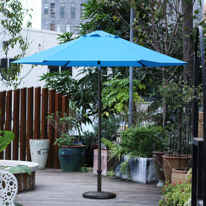 Orgrimmar Umbrella Base 26.5lbs Outdoor Living Heavy Duty Round Antiqued Patio Market Umbrella Base