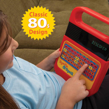 Playmonster Speak & Spell Electronic Game - Educational Learning Toy, Spelling Games, 80s Retro Handheld Arcade, Autism Toys, Activity for Boys, Girls, Toddler, Ages 7+