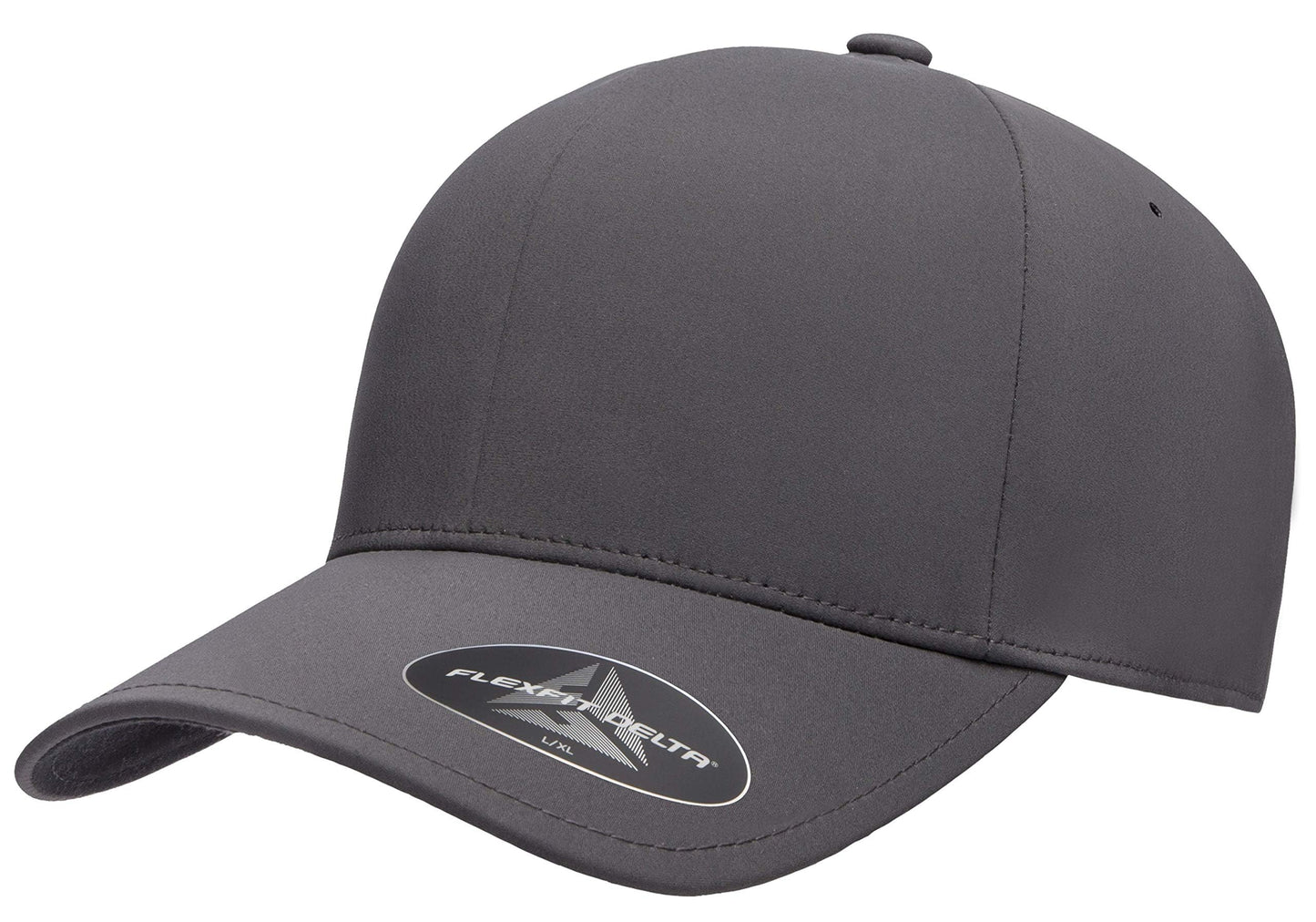 Flexfit Mens Delta Seamless Baseball Cap, Dark Grey, Large-X-Large US