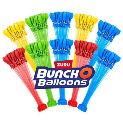 Original Bunch O Balloons Multi-Colored 330+ Rapid-Filling Self-Sealing Water Balloons (Amazon Exclusive 10 Pack) by ZURU Water Balloon for the Whole Family, Kids, Teens, Adults