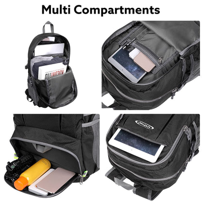 G4Free 40L Lightweight Packable Hiking Backpack, Waterproof Travel Daypack