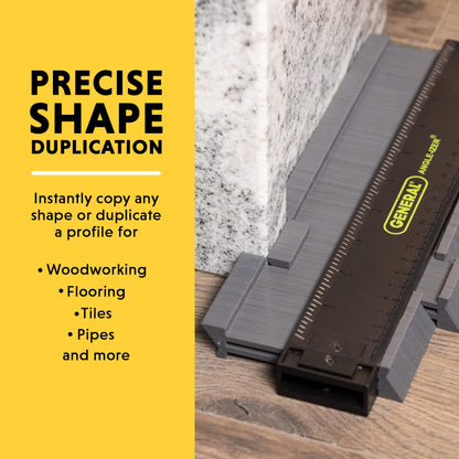 General Tools Contour Gauge 833 - 10" Angle Finder Tool for Home Improvement - Gadgets for Men