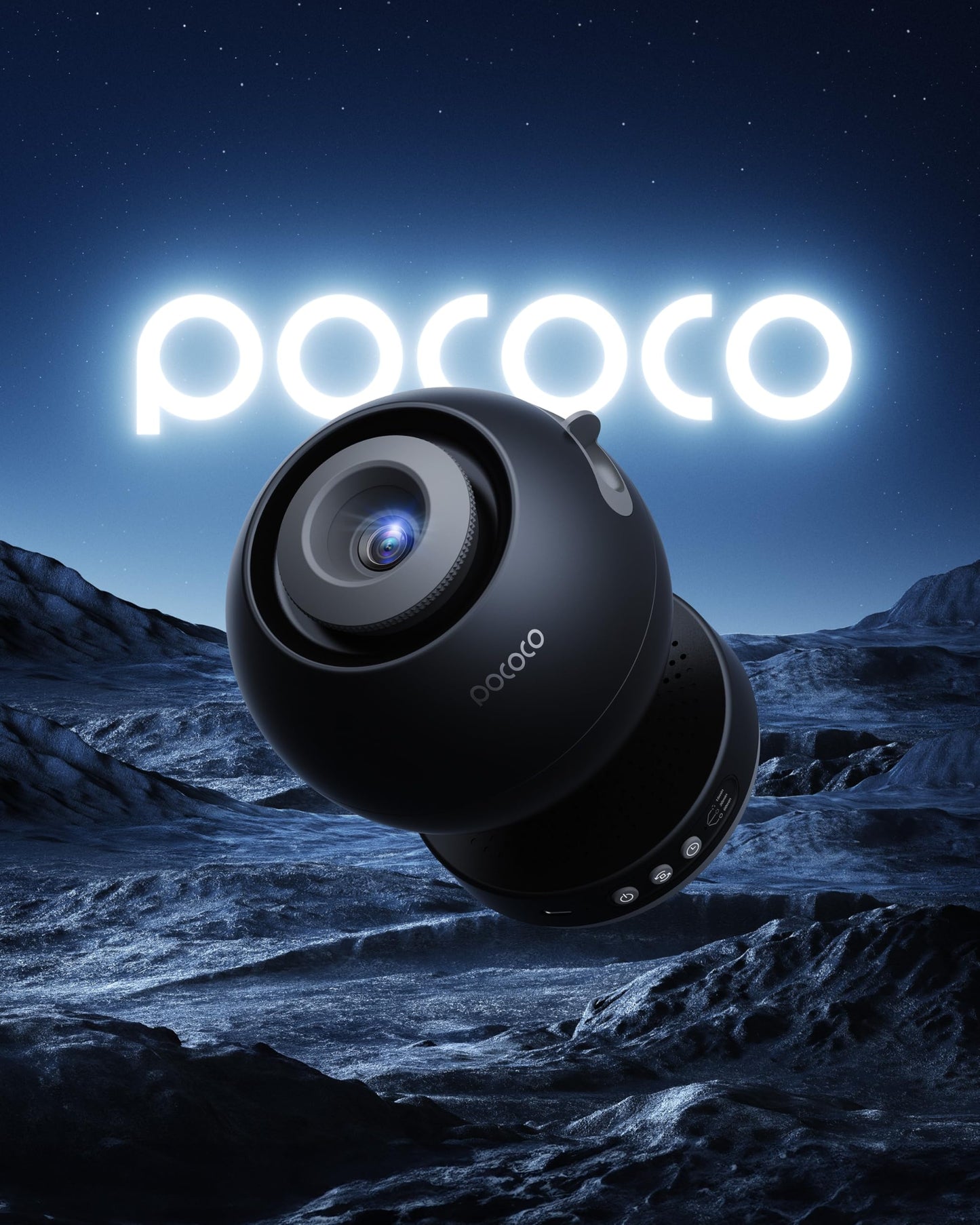 POCOCO Galaxy Star Projector for Bedroom with Replaceable Optical Film Discs, Home Planetarium Night Light Projector with High-Definition Soft Light for Relax, Study, and Meditate, Stress Relief Gifts