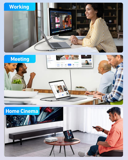 acer USB-C to HDMI Adapter 4K@60Hz, (High Speed, Thunderbolt 3/4) Type C to HDMI Converter Compatible with MacBook Pro/Air, iPhone 16 15 Pro/Max, iPad Pro/Air, Surface, Dell XPS, Chromebook and More