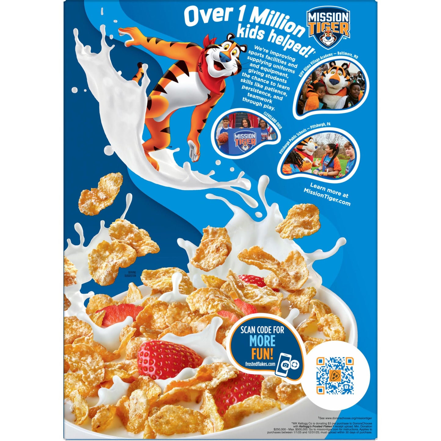 Kellogg's Frosted Flakes Breakfast Cereal, Fat Free, Giant Size, 28.5 oz