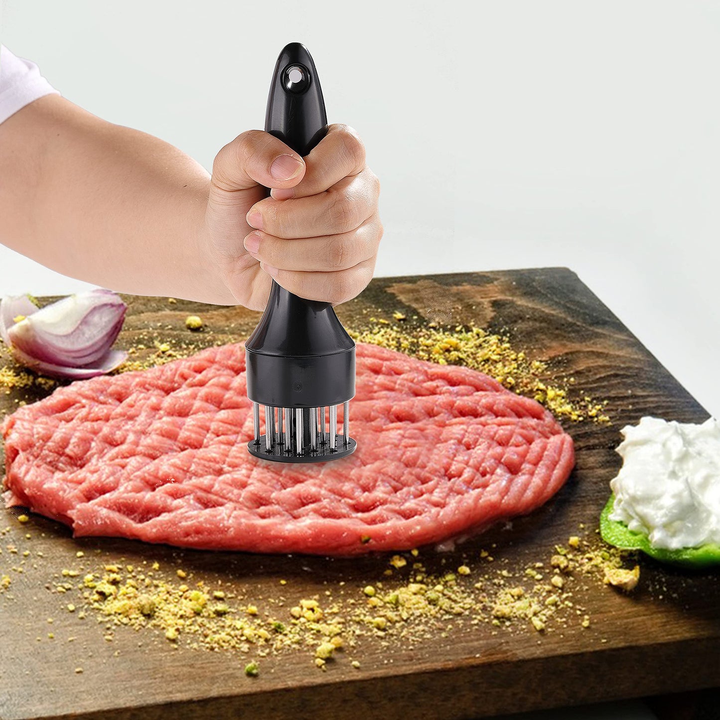 Meat Tenderizer, OLULU Stainless Steel Needle Ultra Sharp 20 Blades Meat Tenderizer Tool for tenderizing Chicken, Beef, Steak, Veal and Pork