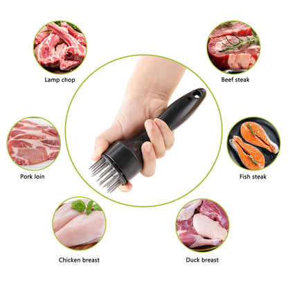 Meat Tenderizer, OLULU Stainless Steel Needle Ultra Sharp 20 Blades Meat Tenderizer Tool for tenderizing Chicken, Beef, Steak, Veal and Pork