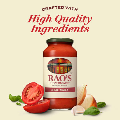Rao's Homemade Marinara Sauce, 24 oz, All Purpose Tomato Sauce, Pasta Sauce, Carb Conscious, Keto Friendly, All Natural, Premium Quality, With Italian Tomatoes & Olive Oil