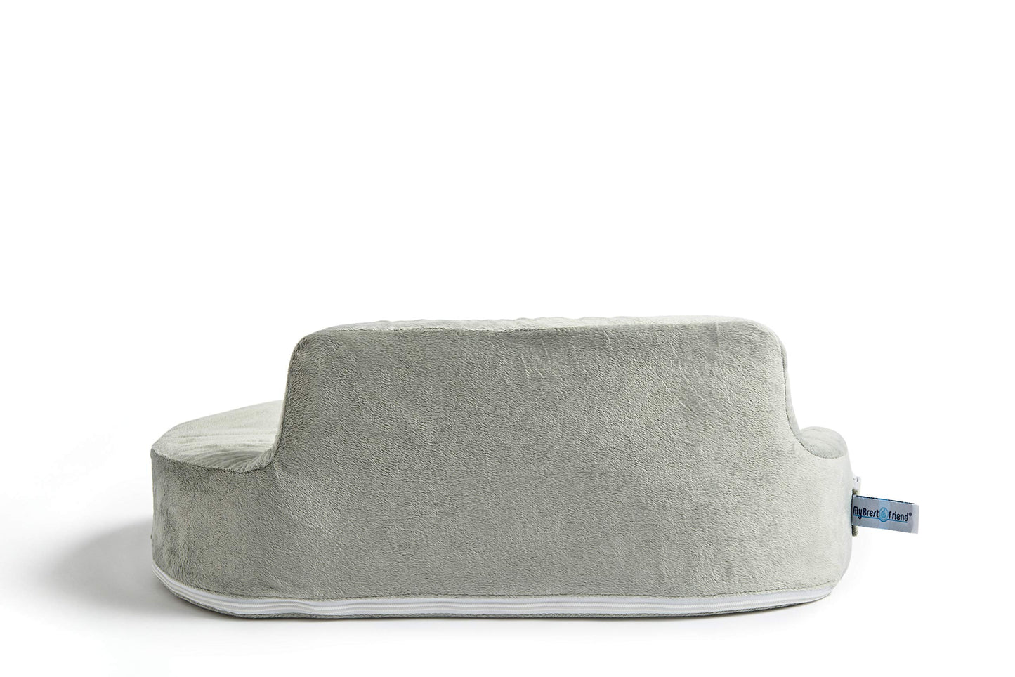 My Brest Friend Super Deluxe Nursing Pillow - Enhanced Comfort & Ergonomic Breastfeeding Pillow for Ultimate Support For Mom & Baby - Adjustable and with Handy Side Pocket, Platinum