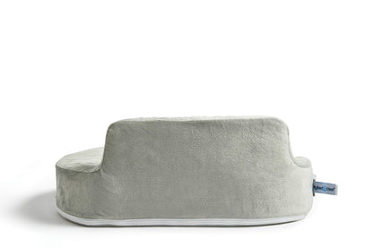 My Brest Friend Super Deluxe Nursing Pillow - Enhanced Comfort & Ergonomic Breastfeeding Pillow for Ultimate Support For Mom & Baby - Adjustable and with Handy Side Pocket, Platinum