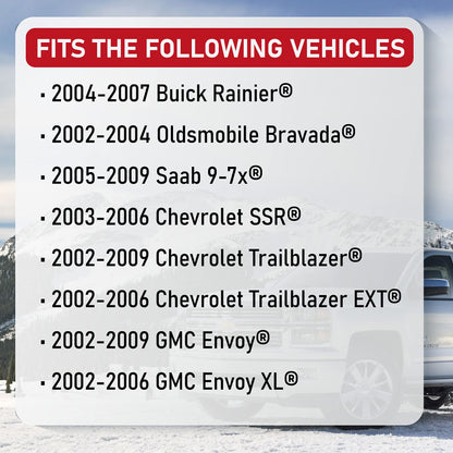 Replacement Front Wheel Hub Bearing Assembly Set of 2 - Compatible with Chevy, Buick, GMC Vehicles - Rainier, SSR, Trailblazer, Envoy, Bravada, 9-7x - Replaces 951-056, 12413037, 15130858, 513188