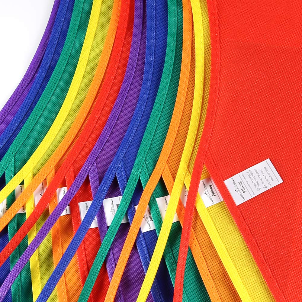 Pllieay 12 Pieces Kids Aprons Fabric Aprons for 3-7 Years Non Woven Kids Artist Apron Applied in Kitchen, Classroom, Community Event, Party, Crafts and Art Painting Activity