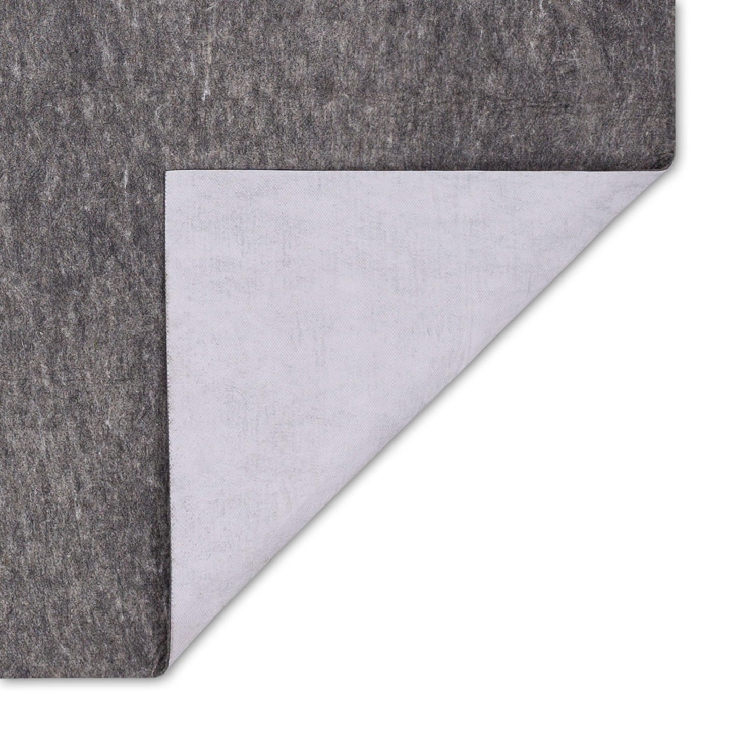 Mohawk Home 4' x 6' Premium Luxury Non Slip Rug Pad 1/4 Thick Dual Surface Felt + Rubber Gripper - Safe for All Floors, Synthetic Fiber, Grey