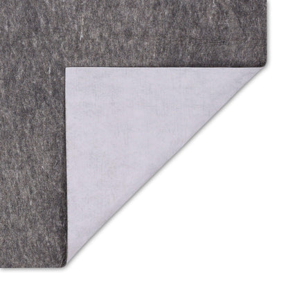 Mohawk Home 4' x 6' Premium Luxury Non Slip Rug Pad 1/4 Thick Dual Surface Felt + Rubber Gripper - Safe for All Floors, Synthetic Fiber, Grey