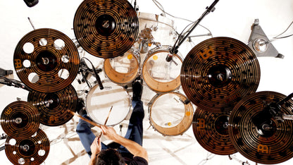 Meinl Cymbals Classics Custom Dark Expanded Box Set for Drums, 8-pc 10/12/14/16/16/18/18/20-inch, Made in Germany (CCD-ES1)