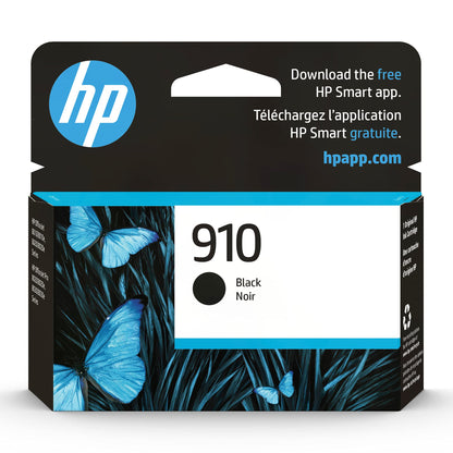 HP 910 Black Ink Cartridge for HP Printers | Works with OfficeJet 8010, 8020 Series, OfficeJet Pro 8020, 8030 Series | Eligible for Instant Ink | 3YL61AN