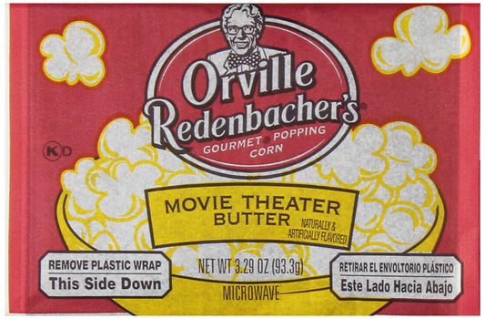 Orville Redenbacher's Microwave Popcorn, Movie Theater Butter Flavor, 3.29 oz., 24-Count