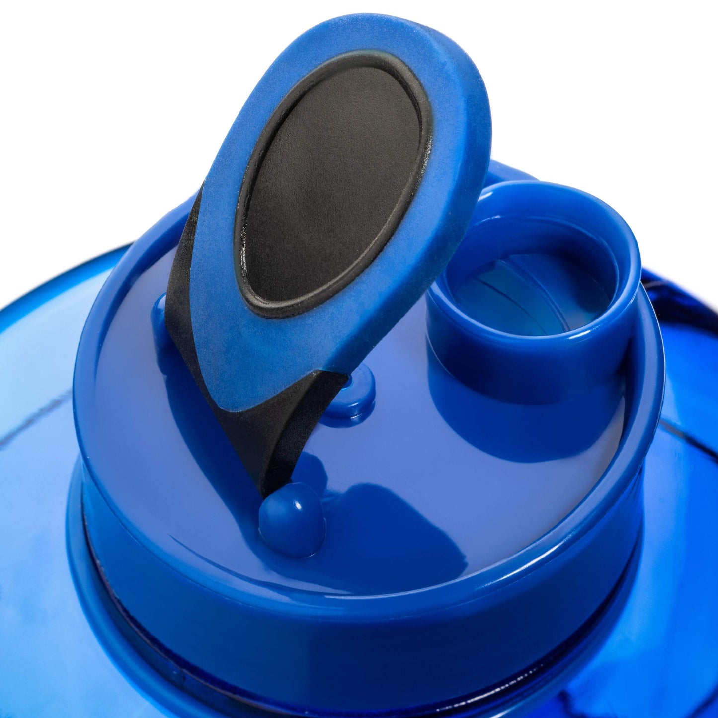 NatureWorks HydroMATE Half Gallon Water Bottle with Times to Drink BPA Free Leak Proof Reusable Jug with Handle 64 oz