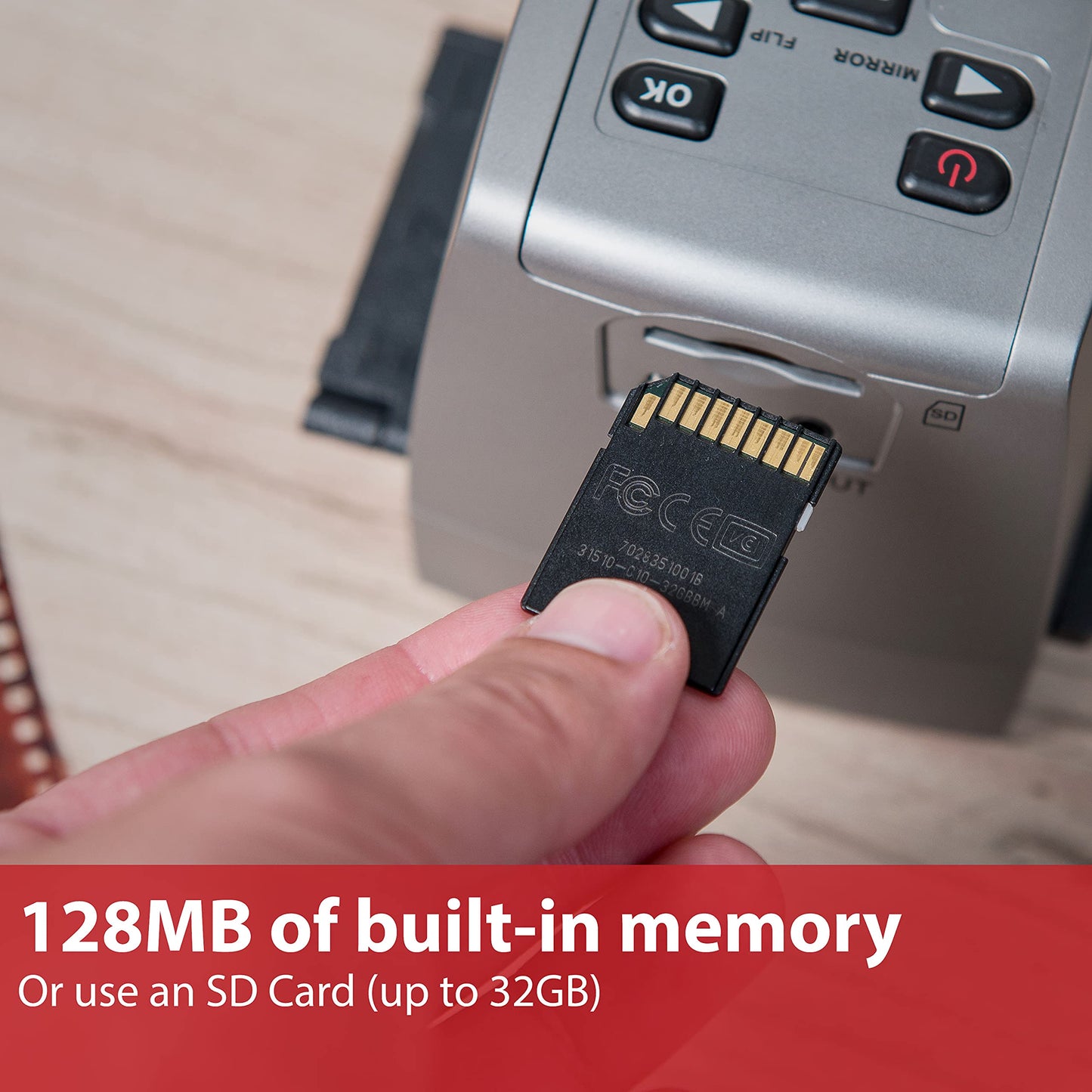 Magnasonic All-in-One High Resolution 24MP Film Scanner, Converts 35mm/126KPK/110/Super 8 Films, Slides, Negatives into Digital Photos, Vibrant 2.4" LCD Screen, Impressive 128MB Built-in Memory