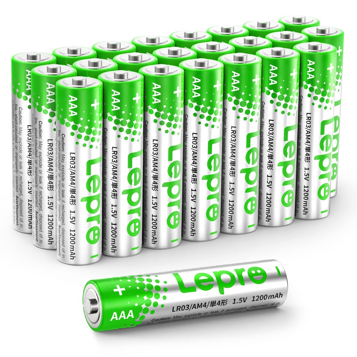 Lepro AAA Batteries 24 Pack, Triple A Batteries with Ultra Long-Lasting Power – High Performance,1.5V Leak-Proof, Corrosion-Resistant Alkaline AAA Batteries, Ideal for Home & Office Devices
