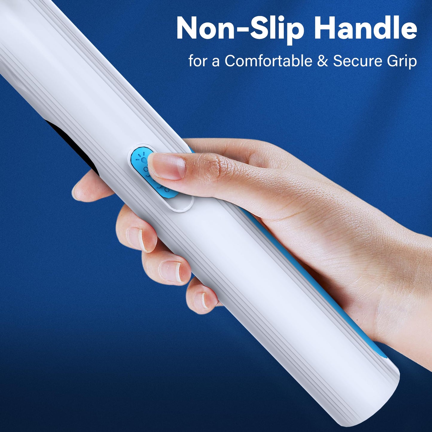 Nymrix Electric Fly Swatter Racket, 2 in 1 Mosquito Bug Zapper 4100V Handheld Mosquito Killer with 1800 mAh Rechargeable Battery, Purple Light and 3-Layer Safety Mesh for Indoor Outdoor Blue