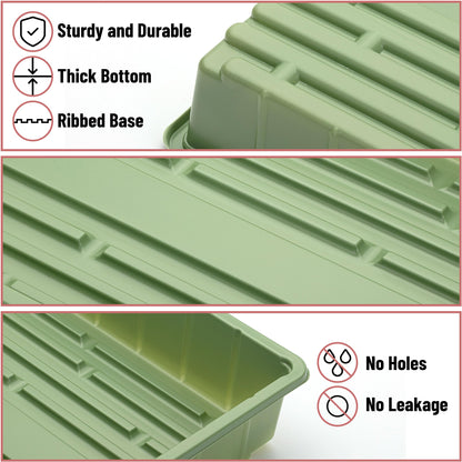 Mr. Pen-Plastic Growing Trays, 5 Pack, Plant Tray, Seed Tray, Propagation Tray