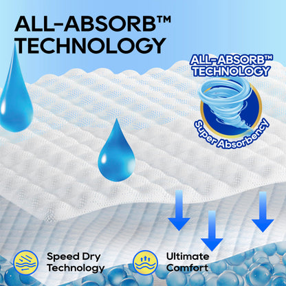 HONEY CARE All-Absorb A26 Male Dog Wrap, 50 Count, Small