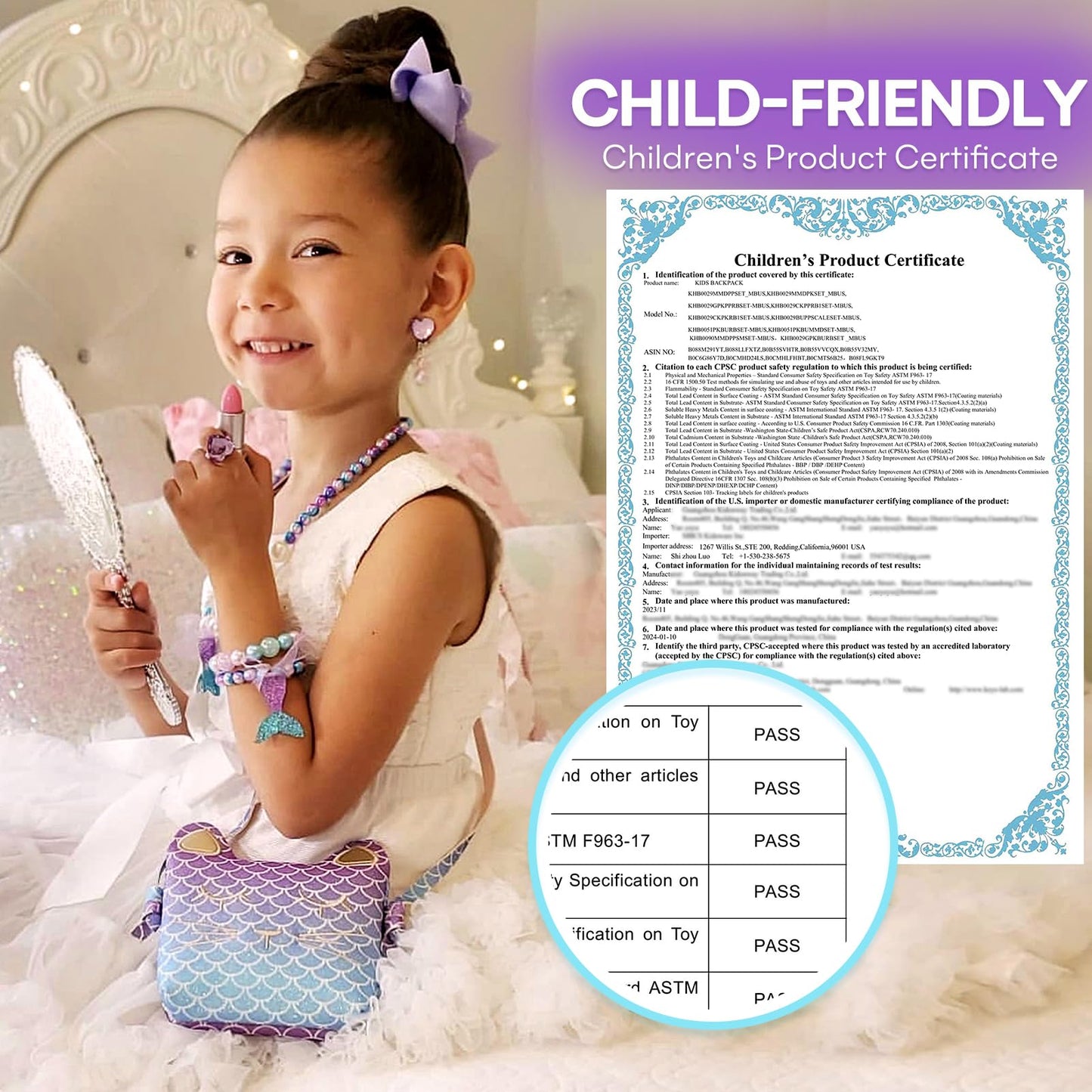 mibasies Toodler Girl Toys Gifts for 2 3 4 5 6 7 8 Years Old Girls Birthday, Easter Basket Essentials Stuffers Little Girl Vanity Set