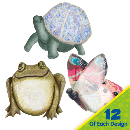 Eureka Curiosity Garden Paper Cut-Out Classroom Decorations for Teachers, 36 Pieces