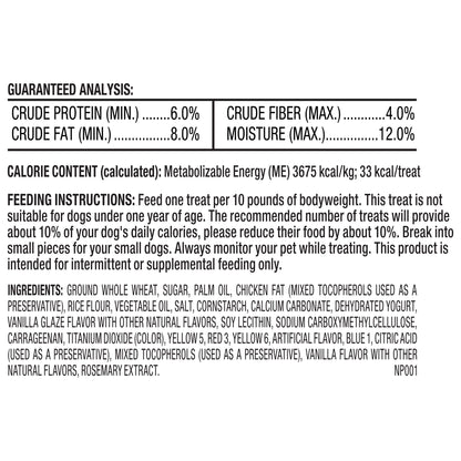 Milk-Bone Dunkin' Vanilla Glaze Flavor Dog Biscuits with Other Natural Flavors, 8 oz Bag