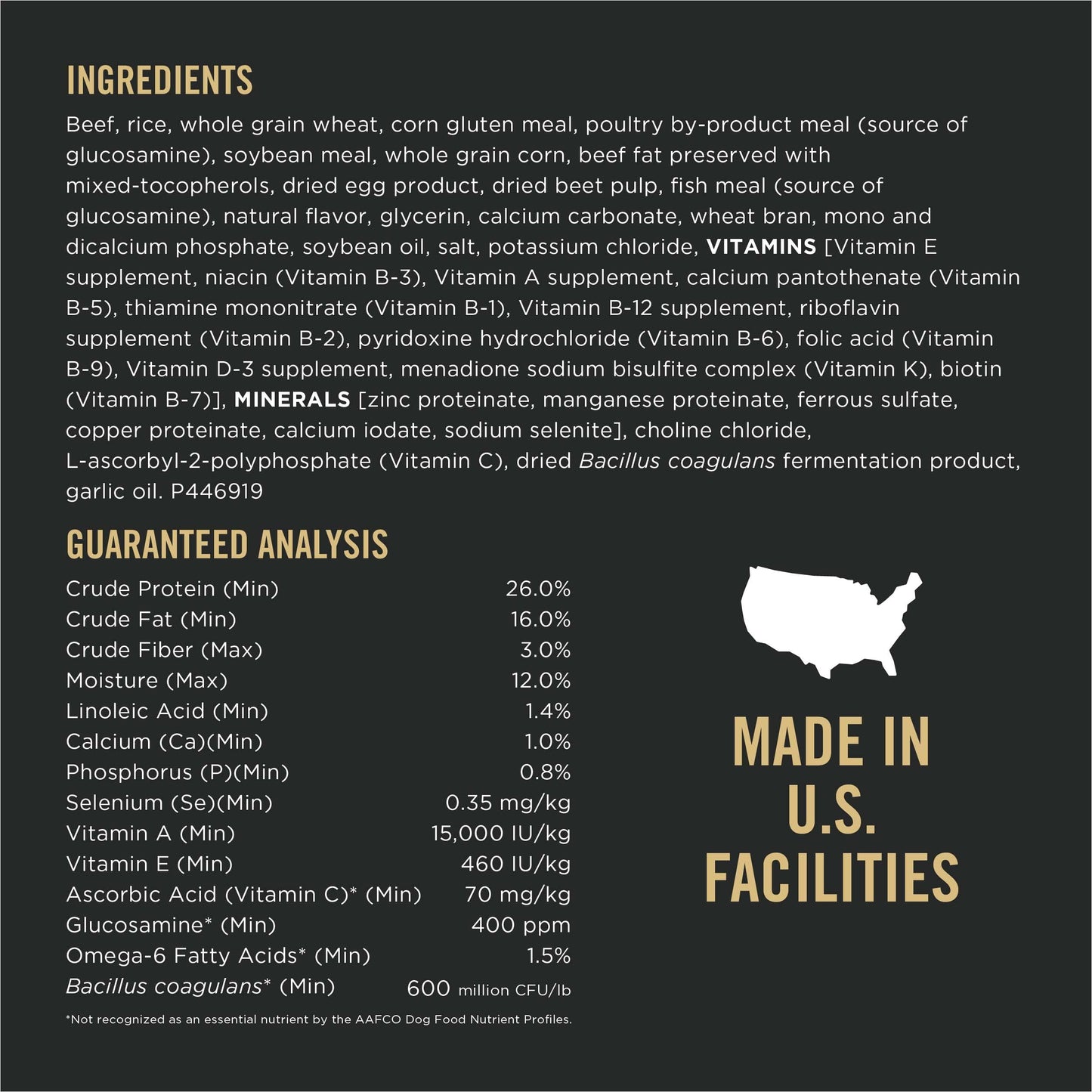 Purina Pro Plan High Protein Dog Food With Probiotics for Dogs, Shredded Blend Beef & Rice Formula - 18 lb. Bag