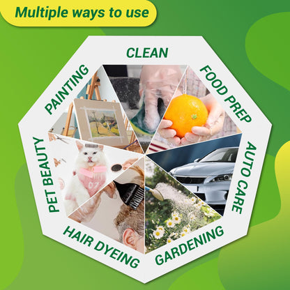 GENERALCARE 100 Pcs Disposable Plastic Gloves Food Handling Service Gloves Disposable for Cooking Kitchen Cleaning Food Prep Safe Restaurant Dye Universal Size