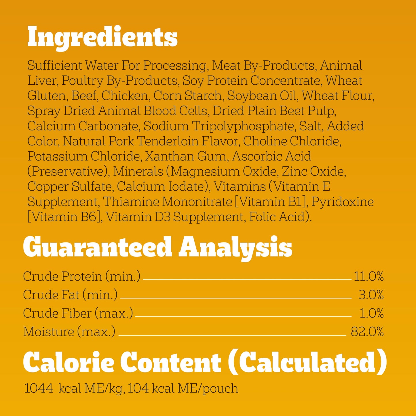 Pedigree High Protein Adult Soft Wet Dog Beef & Pork Tenderloin, 3.5 oz. Pouches, 16 Count