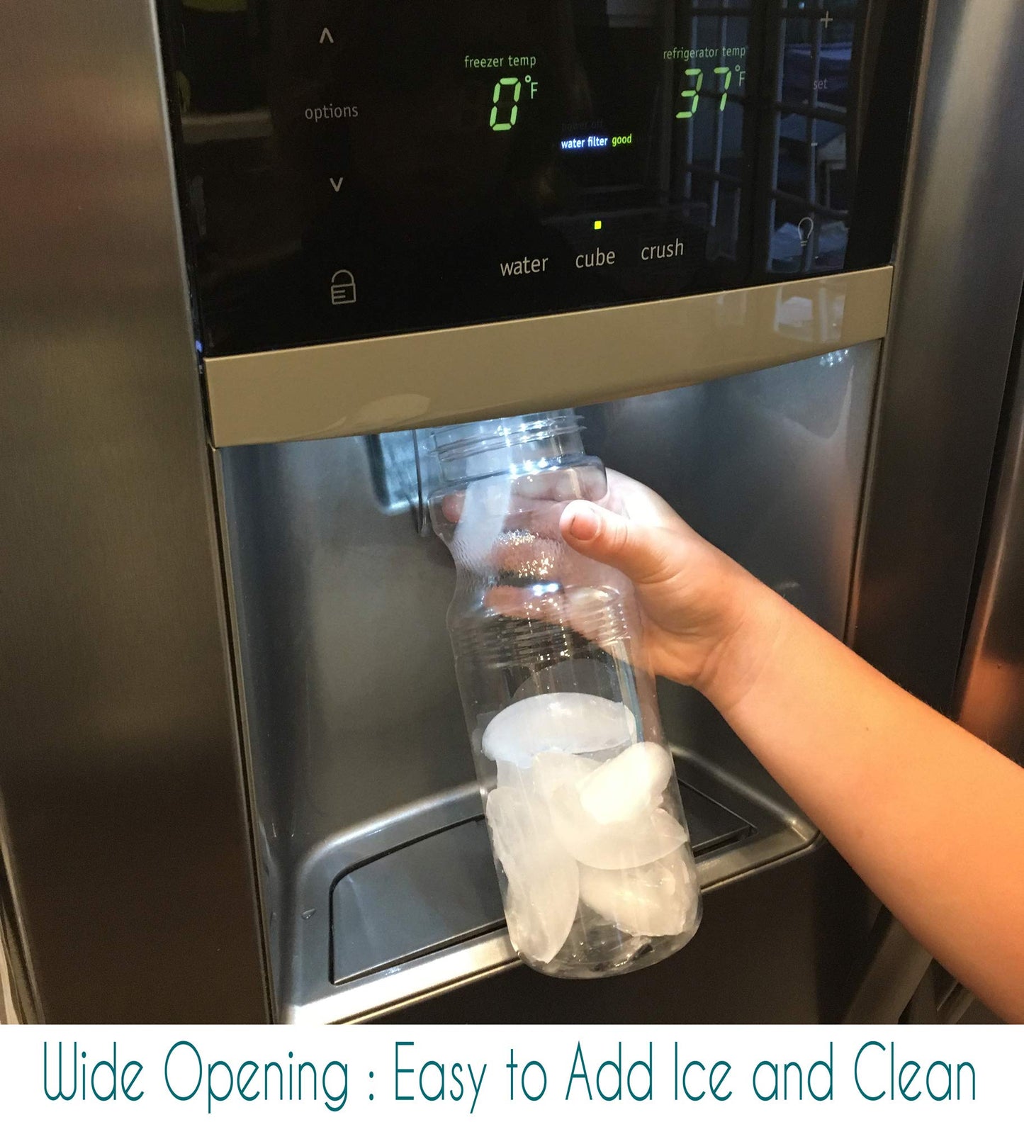 Rolling Sands BPA-Free 24 Ounce Blue Water Bottles, 3 Pack, Made in USA