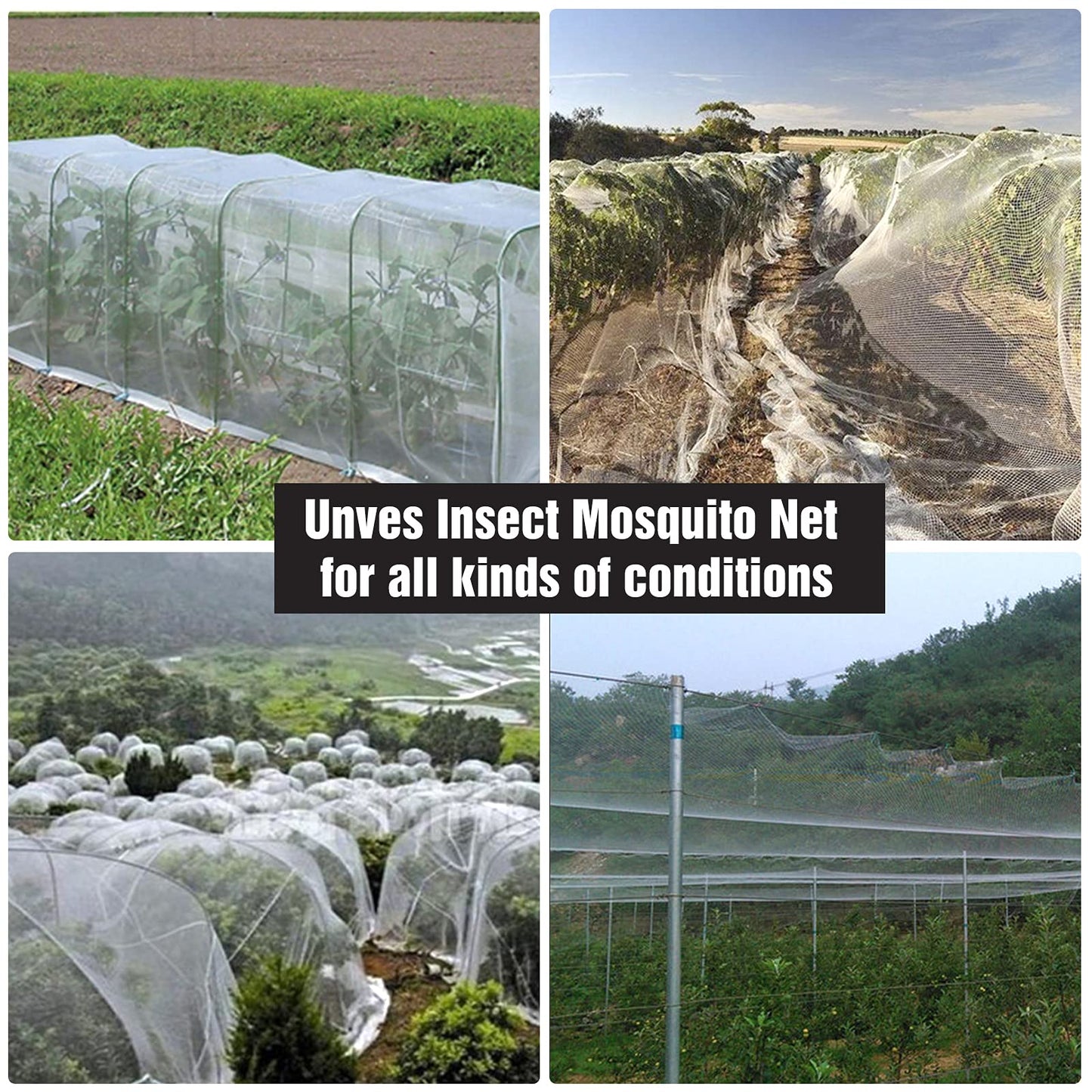 Mosquito Netting, 8 x 24 Ft Bird Netting for Garden Protection Insect Plant Covers for Vegetable Fruits, Garden Mesh Net Pest Barrier Protect Plant from Birds Bugs