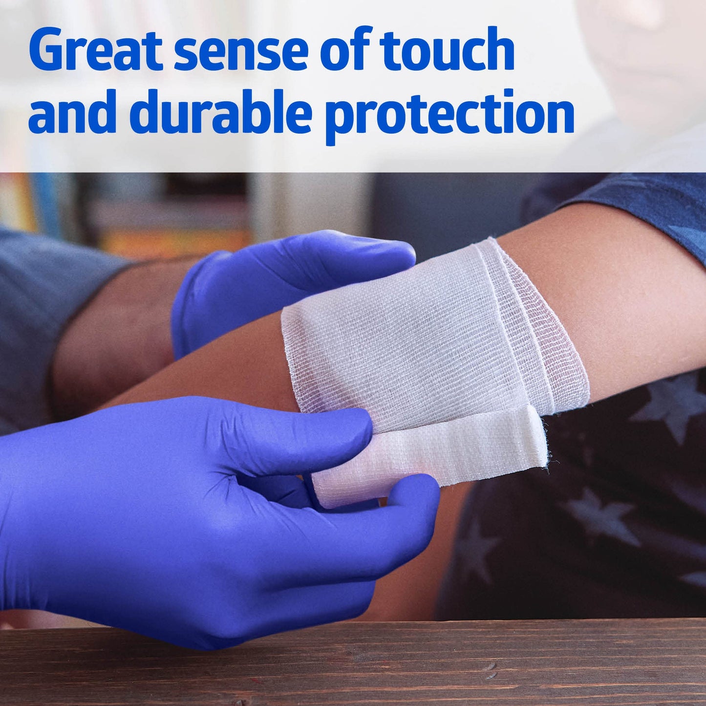 Medline FitGuard Touch Nitrile Exam Gloves, 100 Count, X-Small, Powder Free, Disposable, Not Made with Natural Rubber Latex, Excellent Sense of Touch for Medical Tasks, Durable for Household Chores