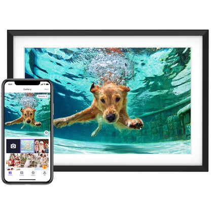 Euphro 10.1'' Digital Picture Frame with 32GB Storage, Digital Photo Frame with 1280x800 IPS Touch Screen, Share Photos/Videos and Send Best Wishes via Free App