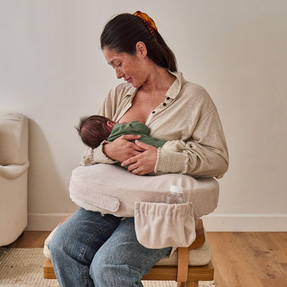 My Brest Friend Deluxe Nursing Pillow Cover - Slipcovers for Baby - Adjustable Fit, Easy Care, Durable - Nursing Pillow Not Included, Soft Sand