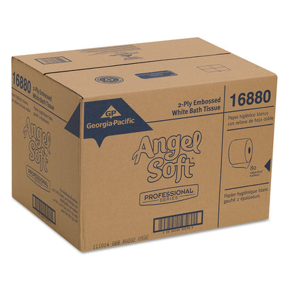 Georgia-Pacific Angel Soft Toilet Paper, 16880, Bulk Case of 80 Rolls, 450 Sheets Per Roll, Individually Wrapped, 2-Ply Soft and Strong Toilet Tissue