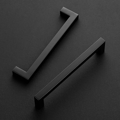 Ravinte 30 Pack 6-1/4 Inch Kitchen Square Cabinet Handles Matte Black Stainless Steel Drawer Pulls Hardware